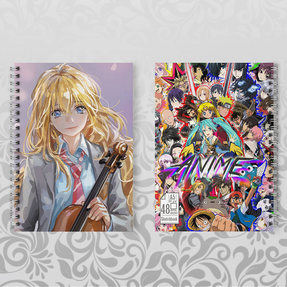 

Скетчбук Аниме Your lie in April 035
