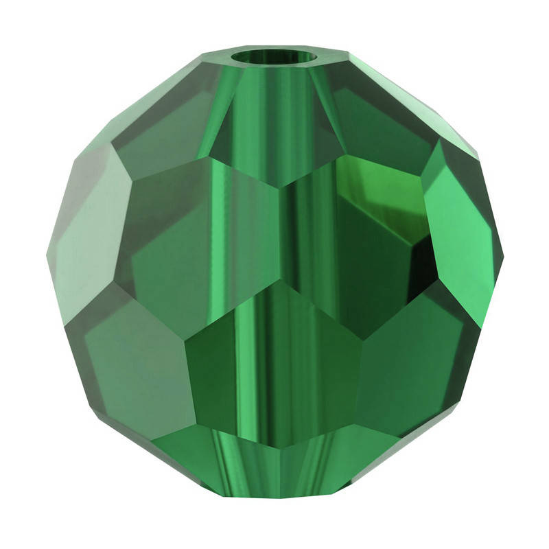 

Круглые хрустальные бусины Preciosa (Чехия)  Green Turmaline, Зелёный
