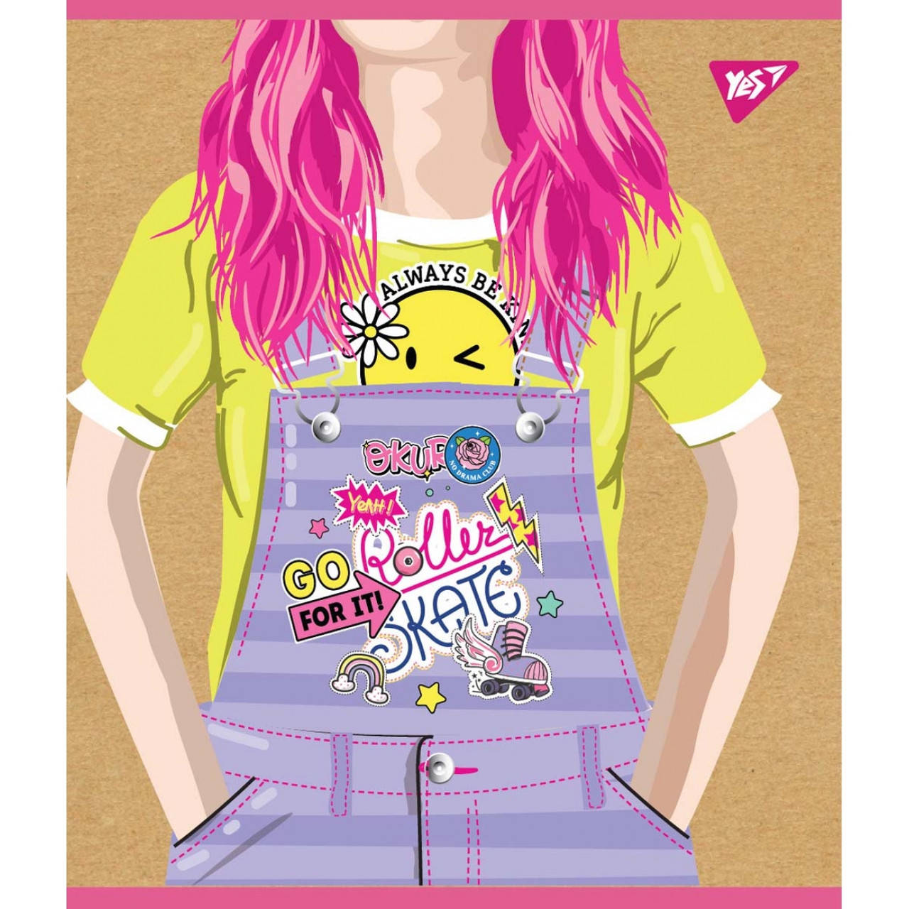 

Тетрадь для записей А5/18 кл. YES "Girls" крафт, белила