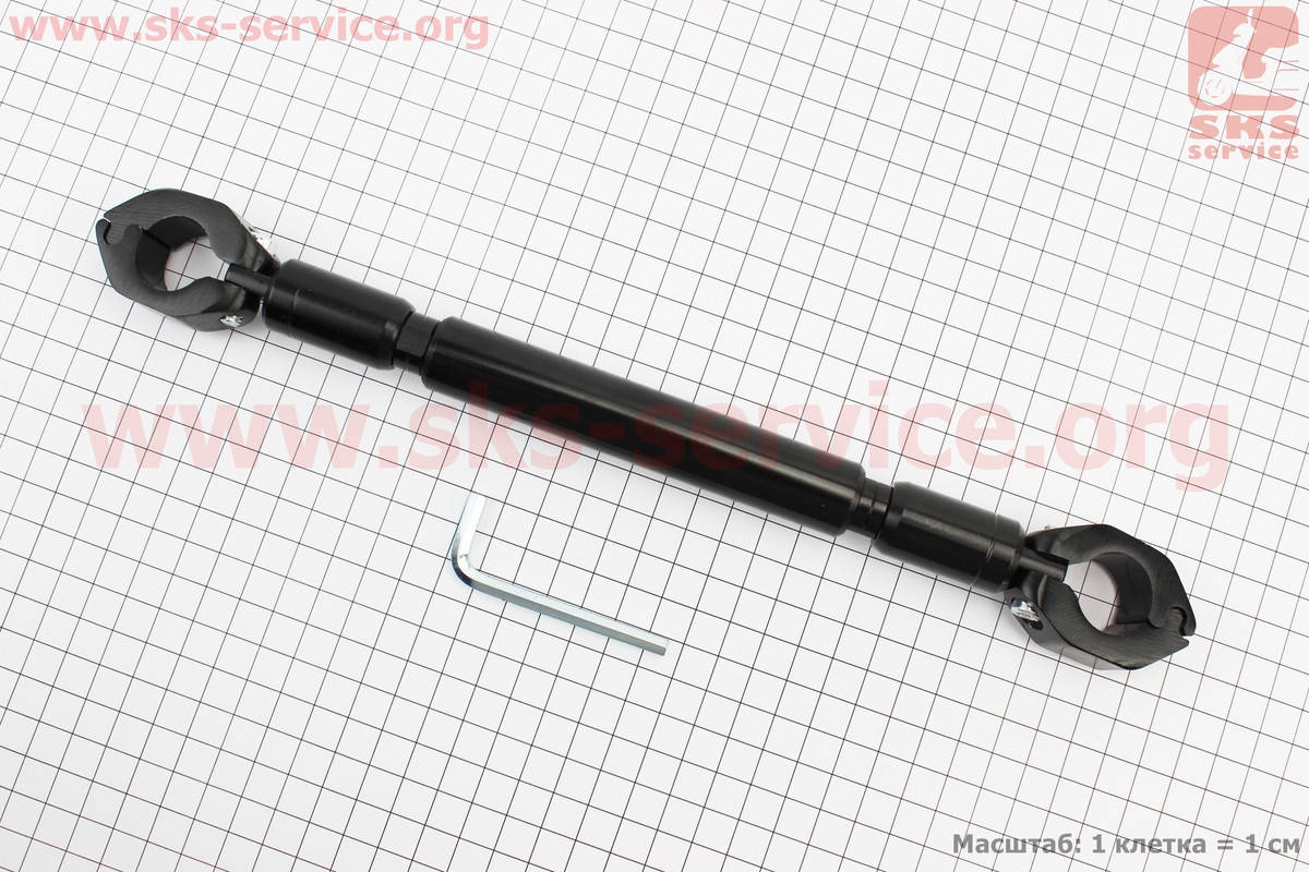 

Перемычка руля регулируемая по длине 275-320мм, ЧЕРНЫЙ (354203)