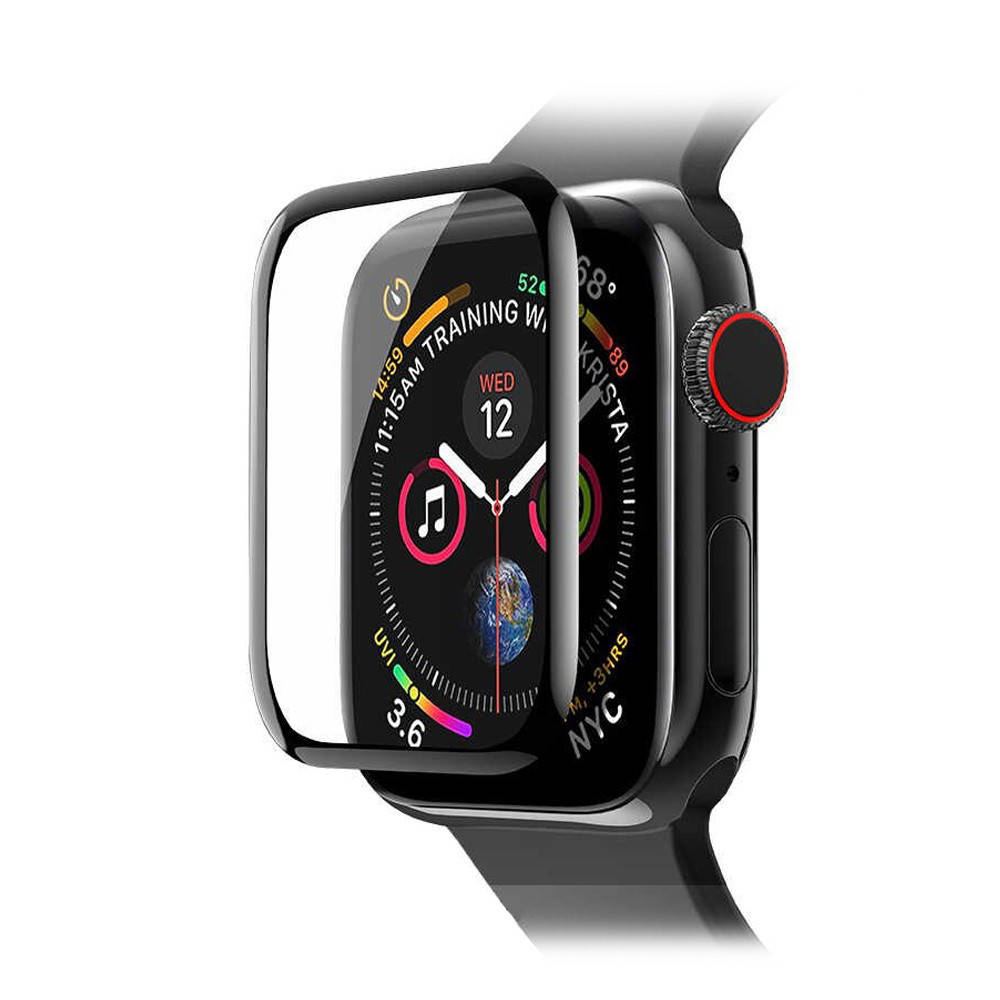 

Защитное стекло Full Glue для Apple Watch Series 4/5/6/SE 44 mm, Черный