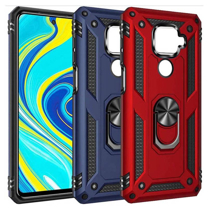 

Противоударный чехол Combo Ring для Xiaomi Redmi Note 9 / Redmi 10X (Разные цвета)