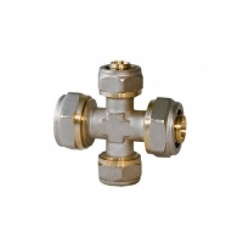 

Крестовина (20) металлопластиковая "WaterPro" 20х20х20х20