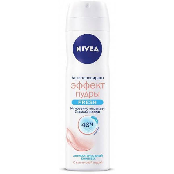 

Дезодорант-антиперспирант Nivea для женщин Эффект пудры Fresh, 150 мл
