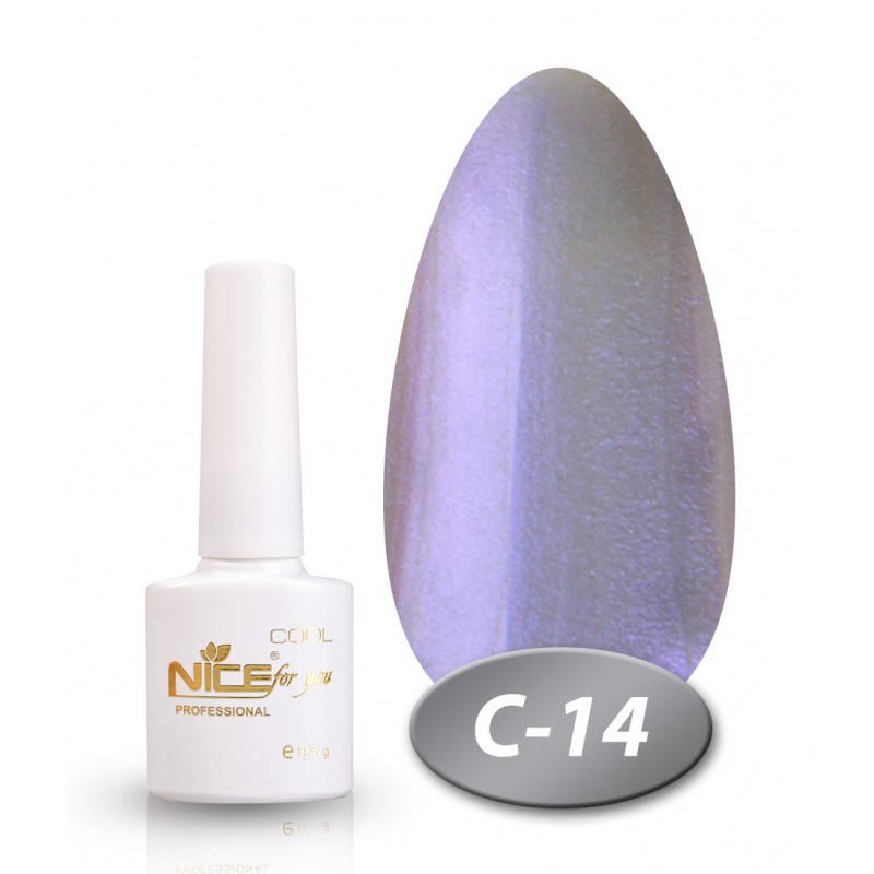 

Гель-лак Nice for you Cool C-14 фиолетовый перламутр 8,5 мл