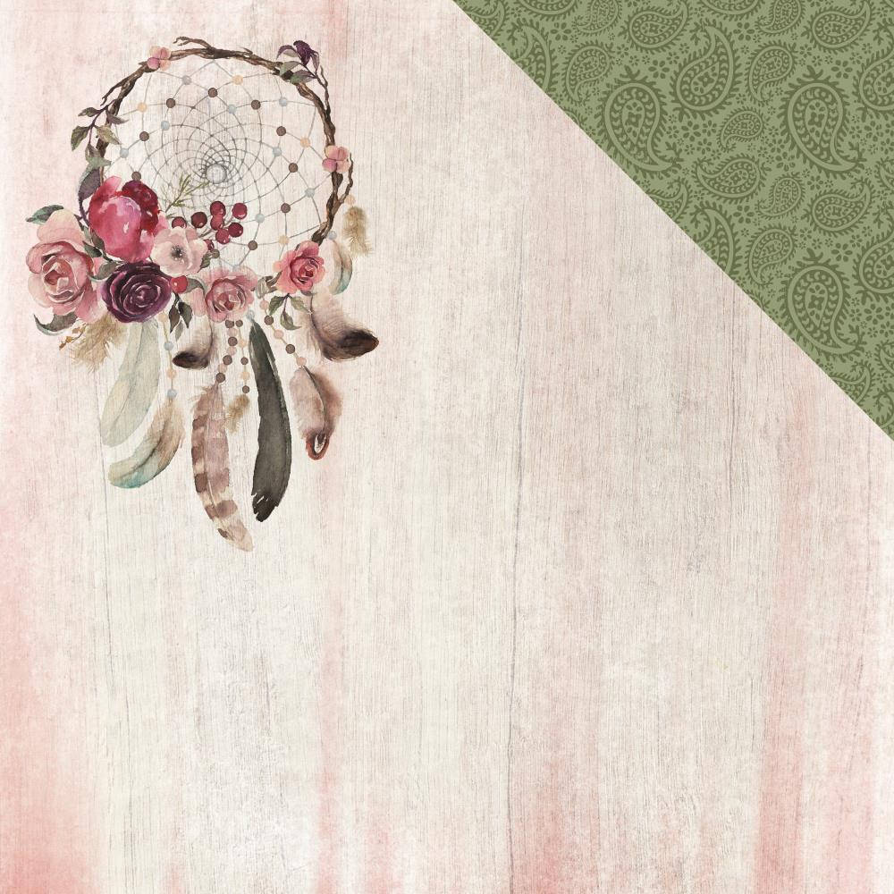 

Папір двосторонній - Free Spirit - Gypsy Rose - Kaisercraft - 30x30