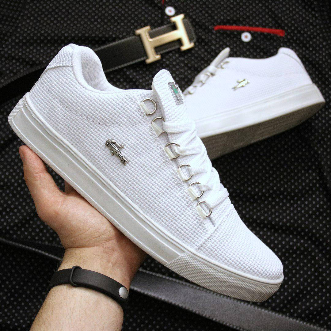 

Мужские кеды Lacoste white, Белый