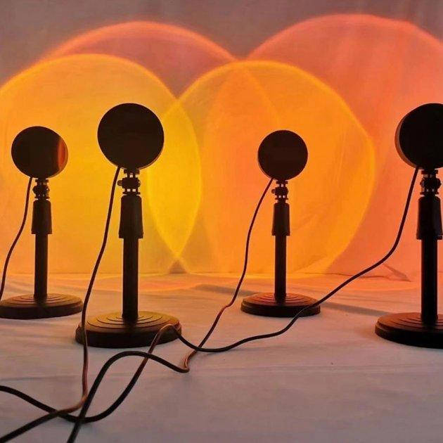 

Проекционные лампы TikTok для заката рассвета или Sunset Lamp с пультом