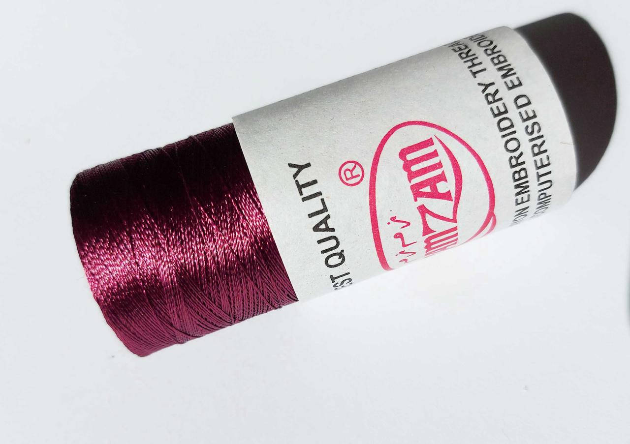 

Нитки шелковые вискоза, для ручной и машинной вышивки, Индия №9 бордово-свекольный цвет, Бордовый