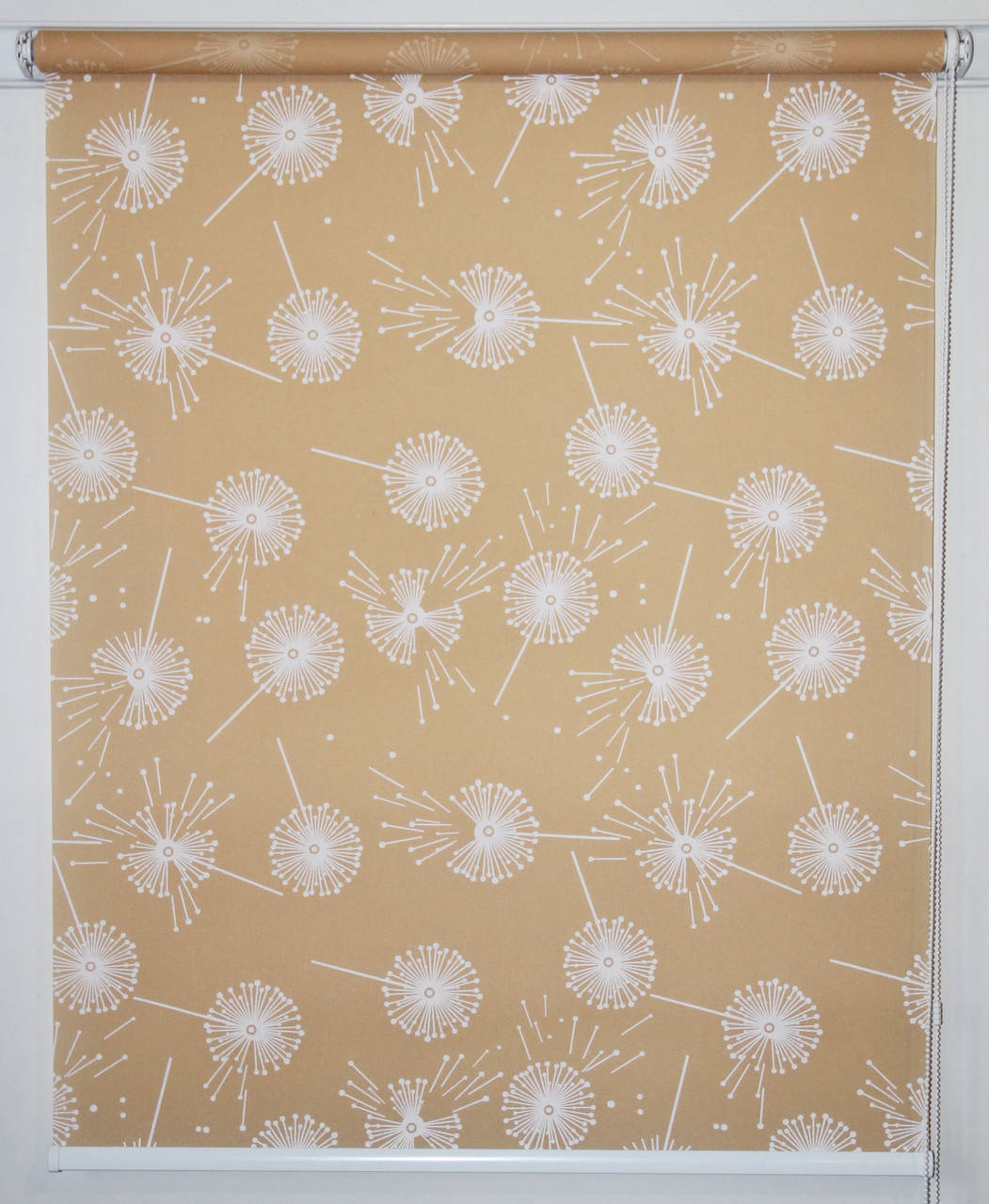 

Рулонная штора 725*1500 Одуванчики Персик, Белый