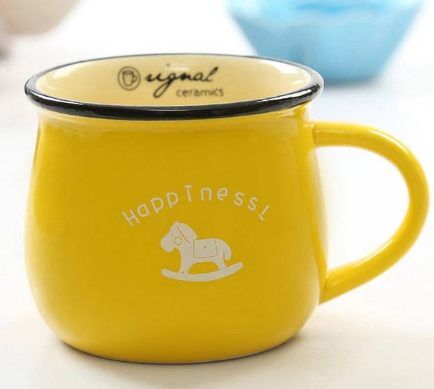 

Чашка Vintage 350 мл колір - жовтий (120205), Желтый