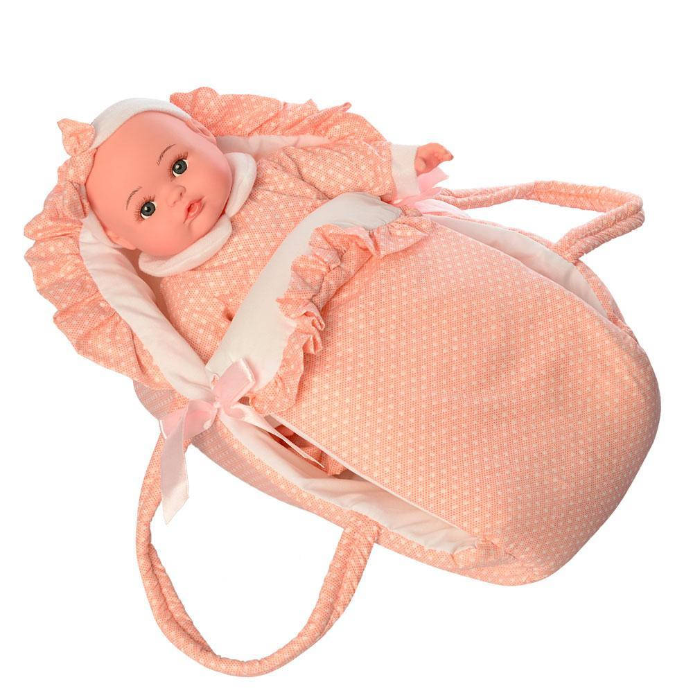 

Кукла Пупс с люлькой-переноской M 3886 UA музыкальный звуки колыбельная мягконабивной игрушка для девочек