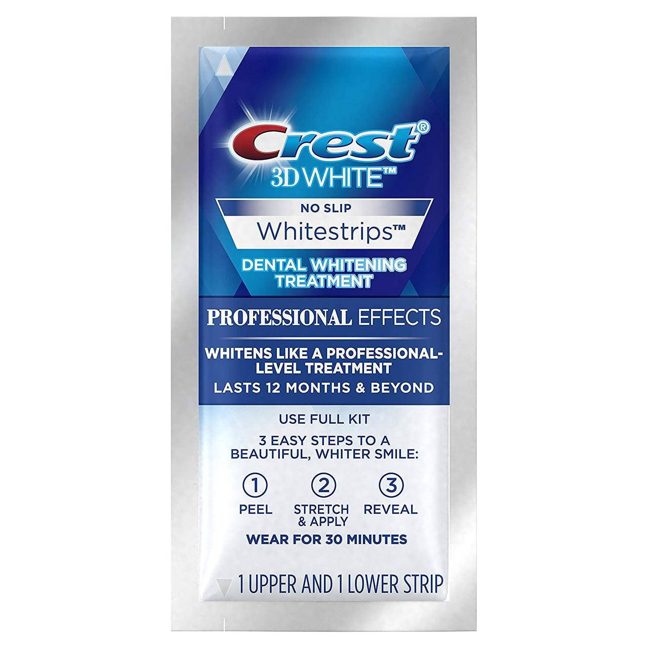 

Відбілюючі смужки Crest 3D White Professional Effects Whitestrips (поштучно)