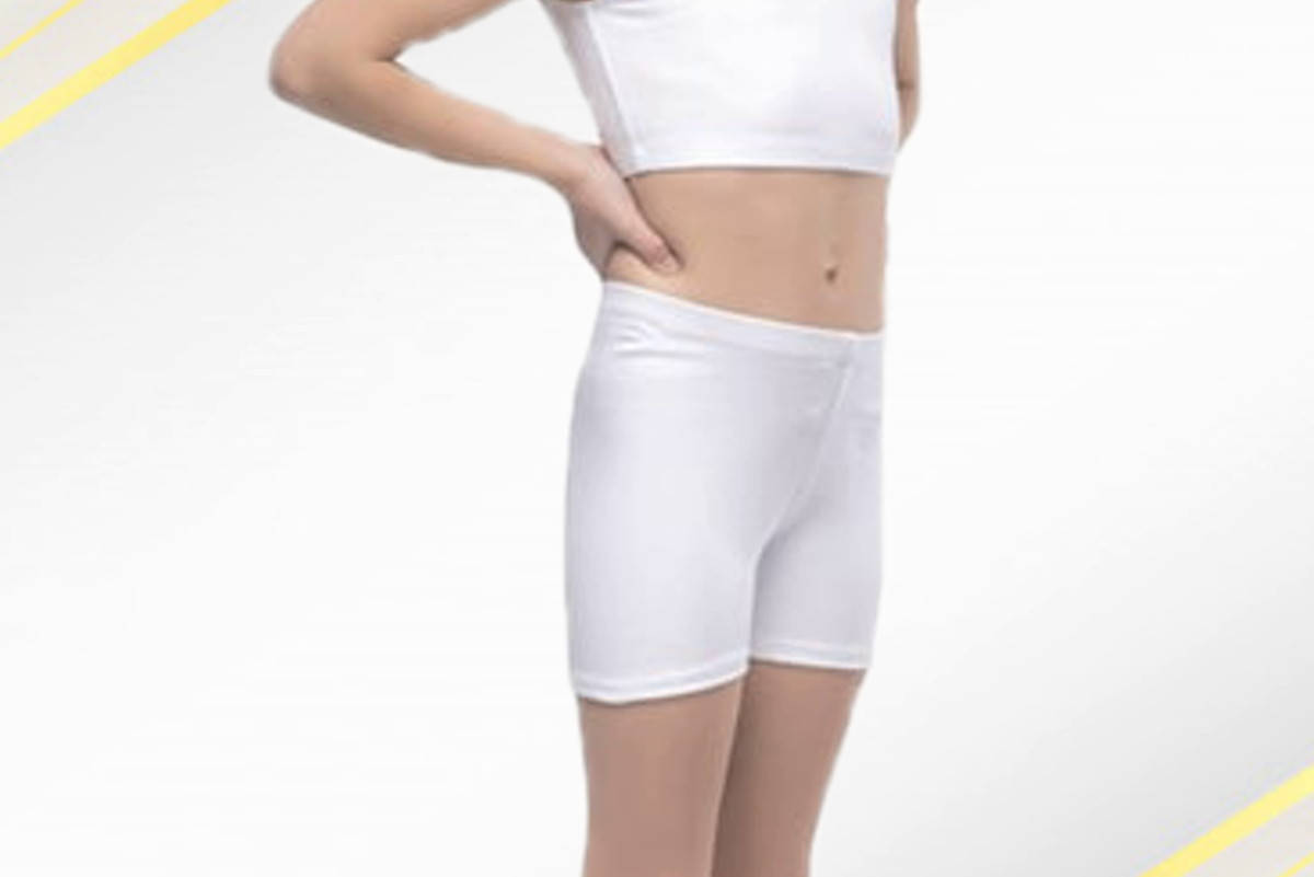 

Велосипедки спортивные тренировочные белого цвета, Белый