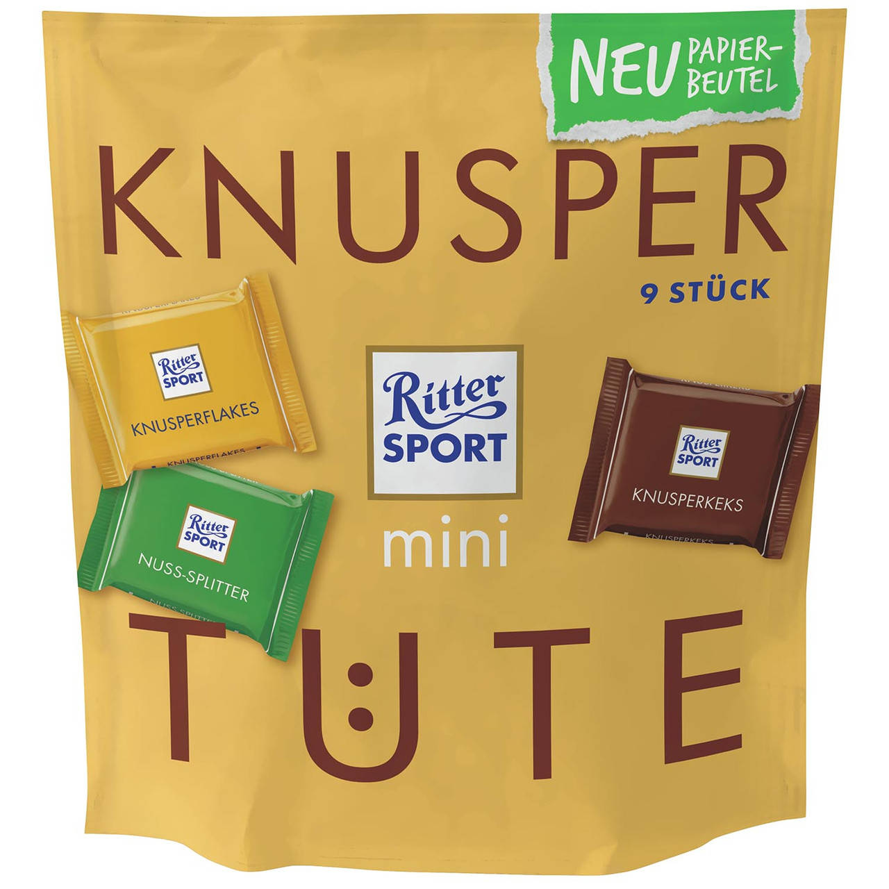 

Ritter Sport Mini Knusper Tute 9s 150 g