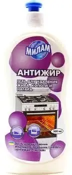 

Средство для чистки Милам для удаления жира и копоти 500 мл (милам антижир)