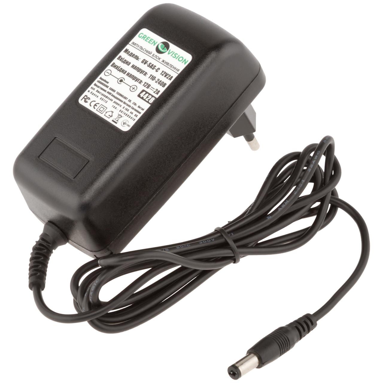 

Импульсный блок питания Green Vision GV-SAS-C 12V2A (24W)