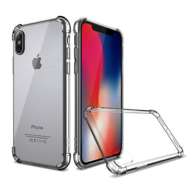 

Чехол силиконовый с бортиками iPhone X, Xs, Прозрачный
