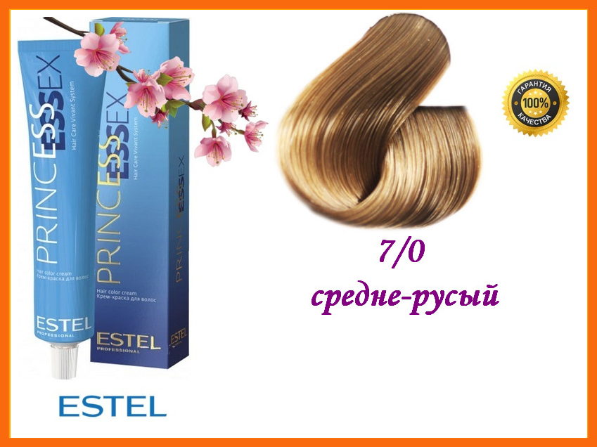 

Крем-краска 7/0 Estel эстель Princess Essex для окрашивания волос русый, 60 мл