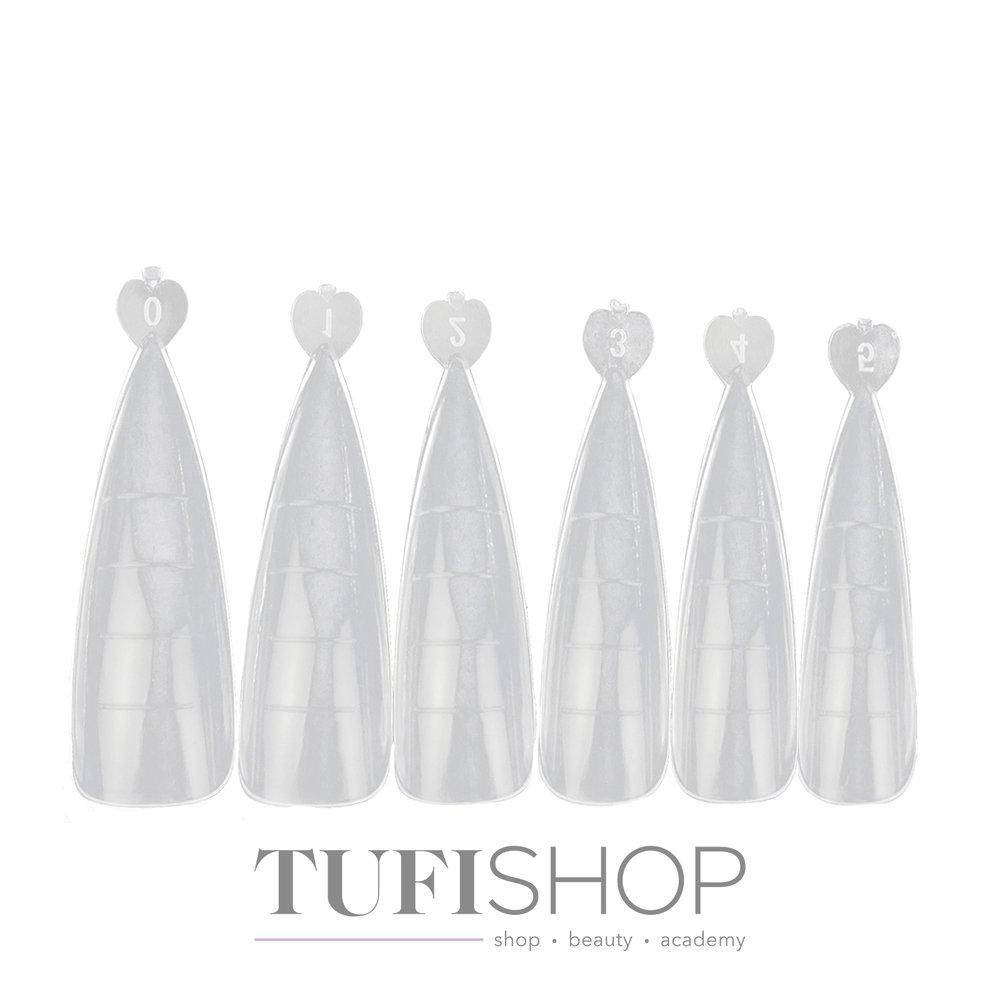 

Многоразовые верхние формы для наращивания c разметкой (острые) 100 шт