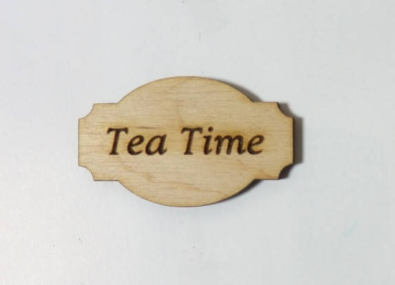 

Шильда (накладка) "Tea Time", 5см