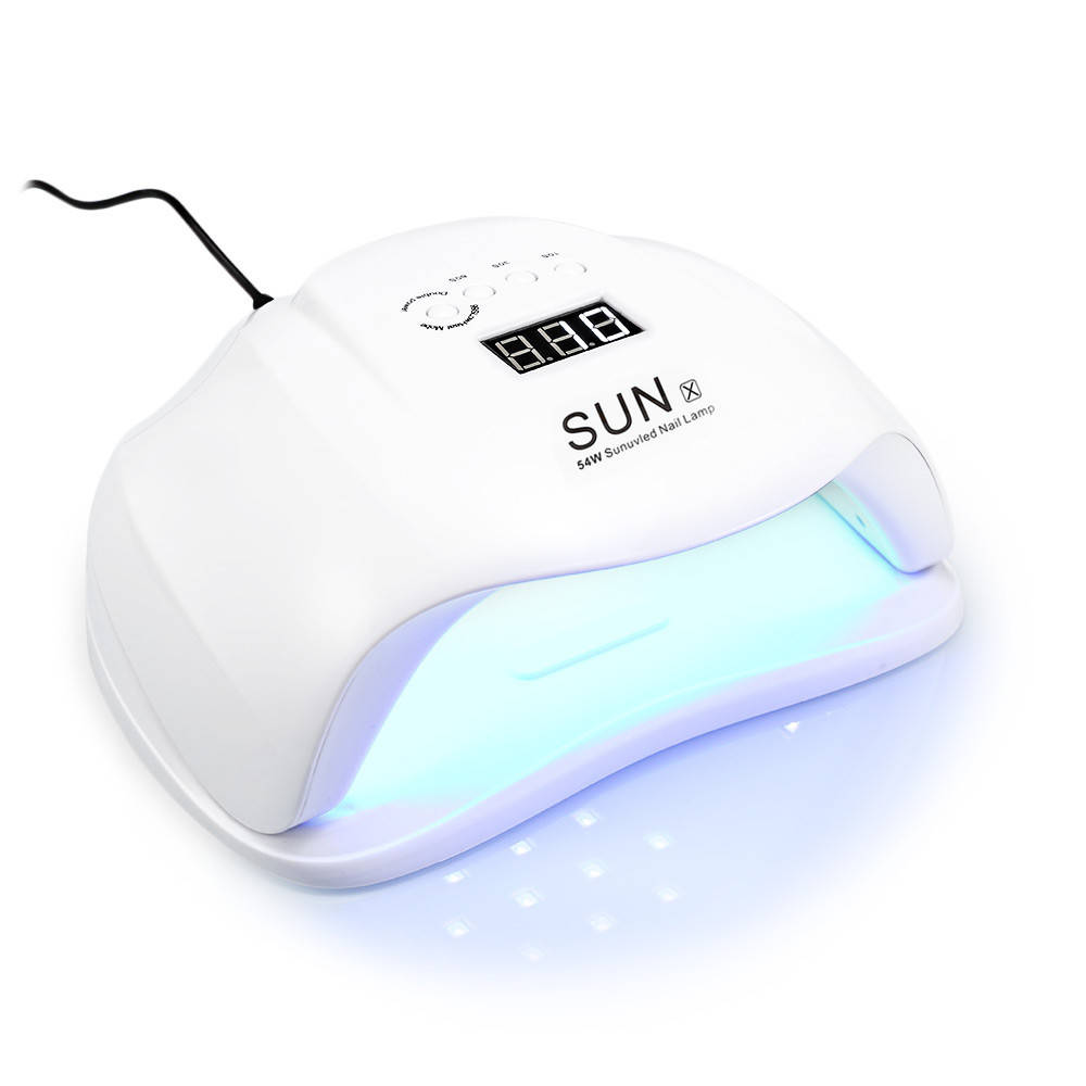 

UV LED лампа SUN X 54 Вт для сушки геля и гель-лака, белая, Белый