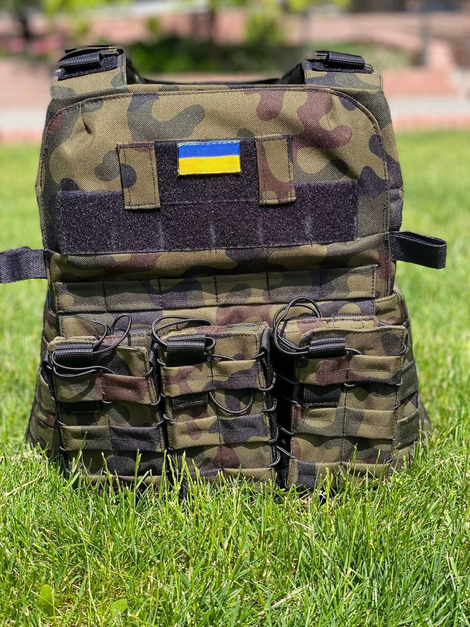 

Плитоноска разгрузка бронежилет без плит с подсумками под магазины