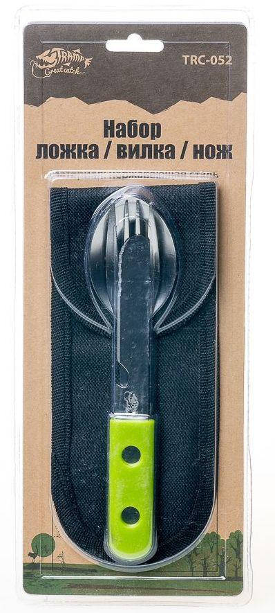 

Набор ложка / вилка / нож Tramp. Набор приборов туристический