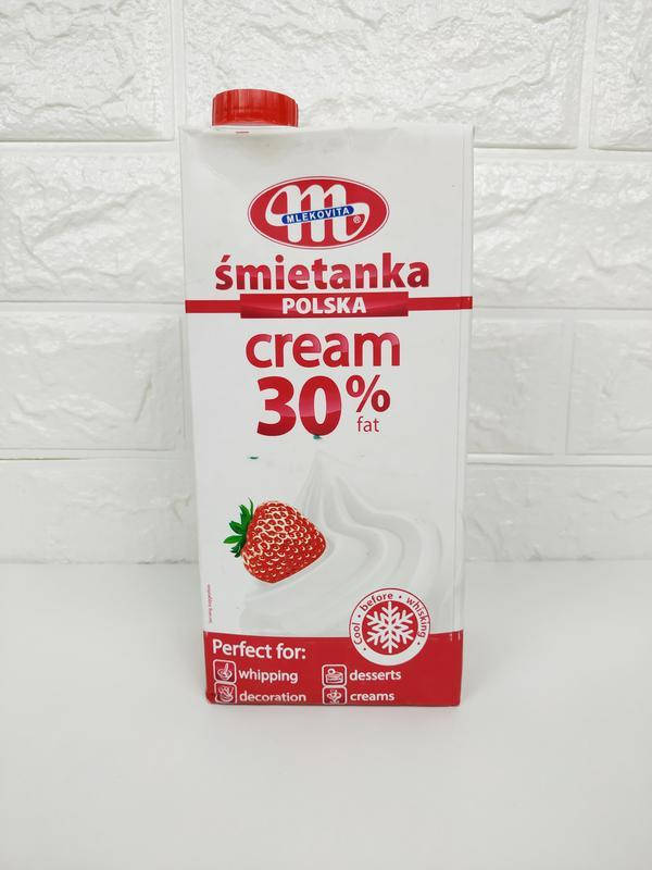 

Сливки натуральные MLEKOVITA 30% 1 л
