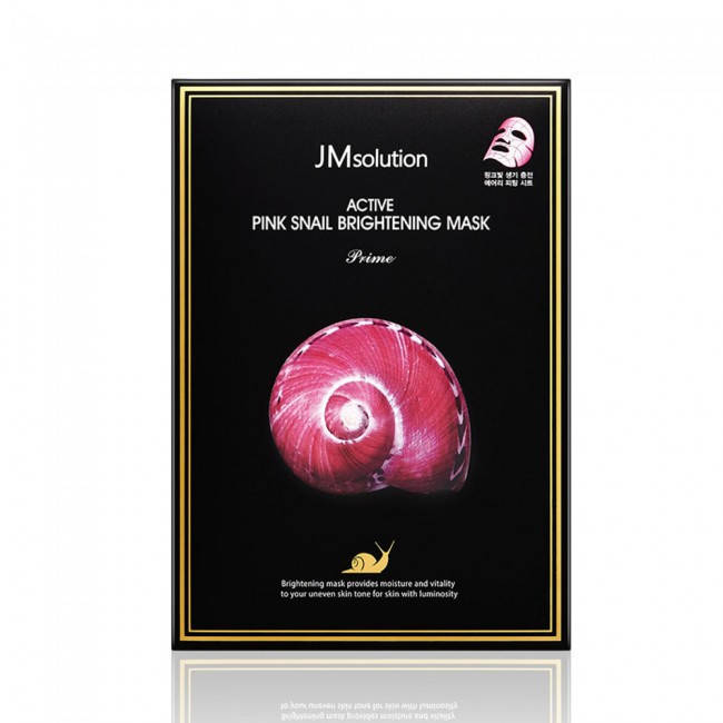 

Тканевая маска с муцином розовой улитки JMSolution Active Pink Snail Brightening Mask