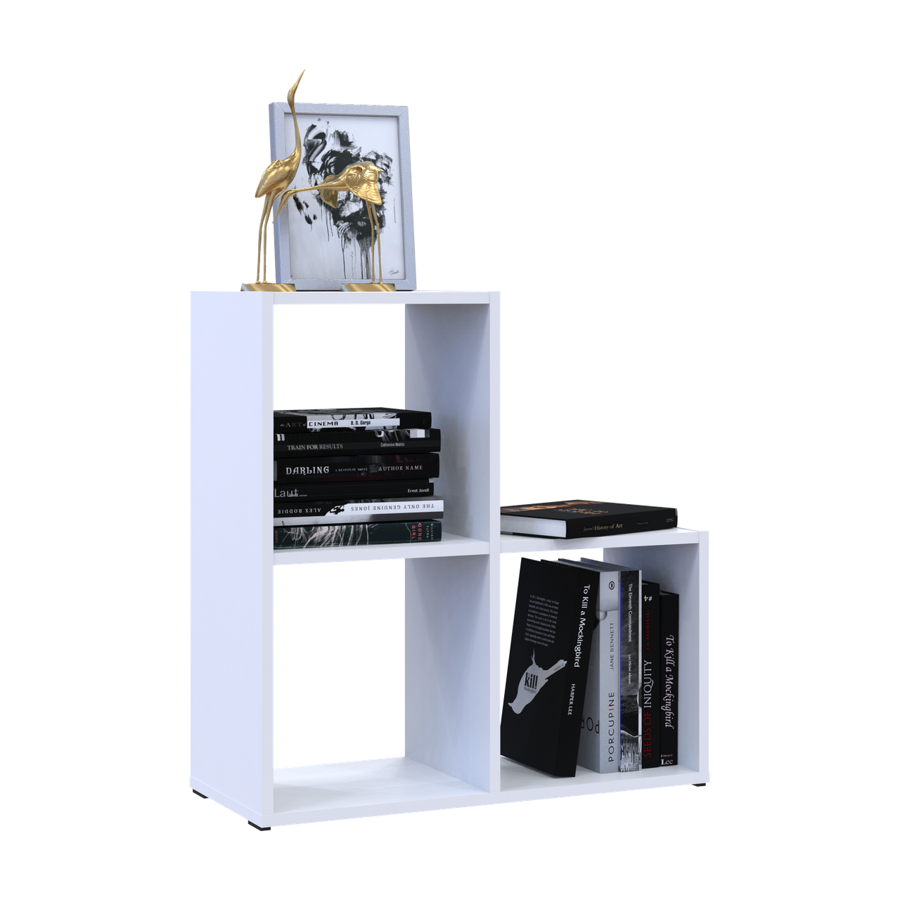 Стелаж Doros Степ 2х2 Білий відкритий 69х28.8х71.4 (41516156) 6