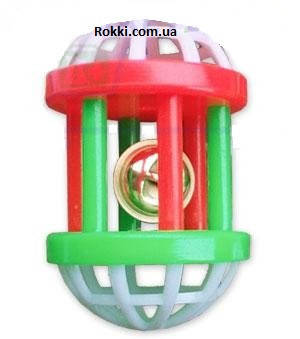 

Игрушка для кошек - Клетка с колокольчиком 7*4 см, Зелёный