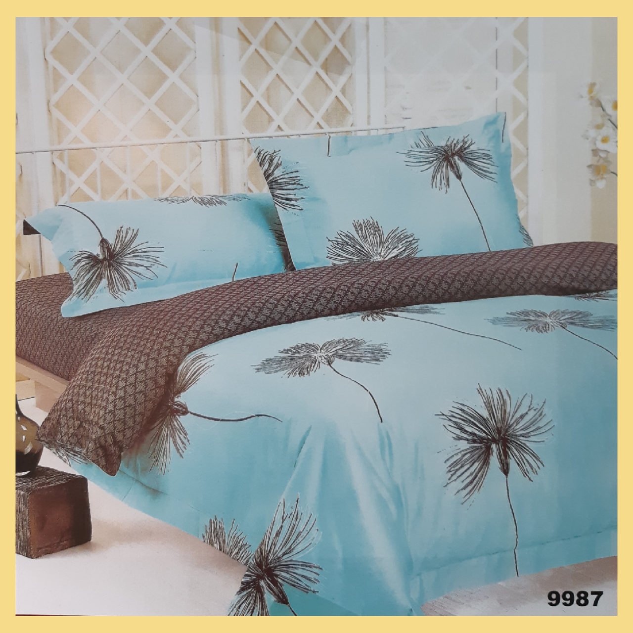 

Постільна білиза Ранфорс Євро, Голубой