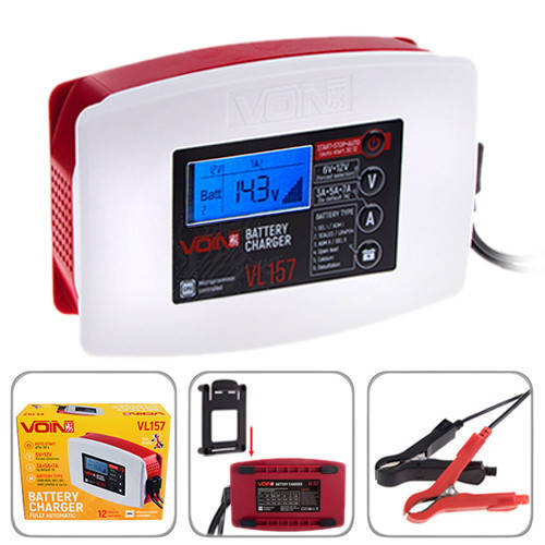 

Зарядний пристрій VOIN VL-157 6&12V/3-5-7A/3-150AHR/LCD/ імпульсне (VL-157)
