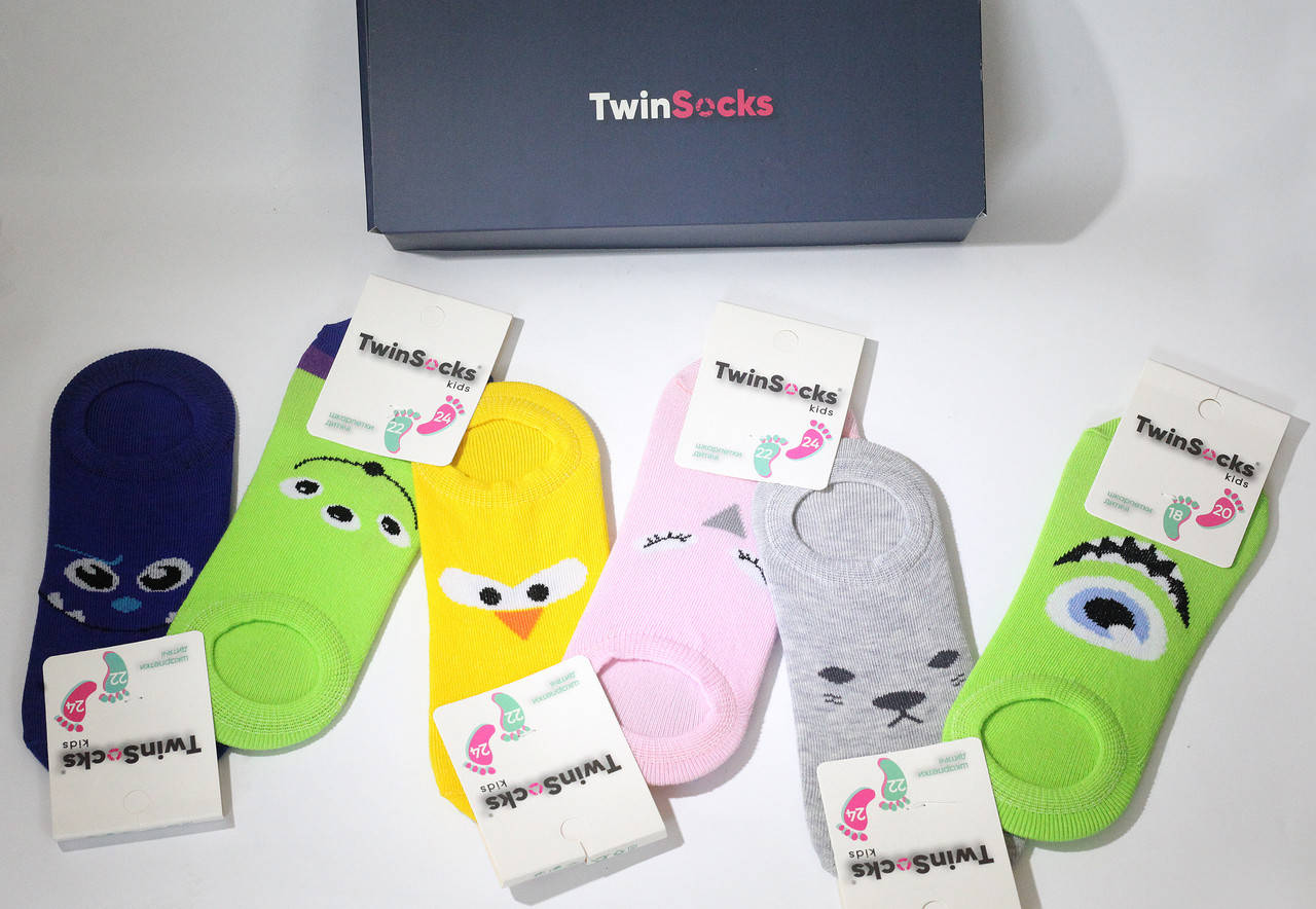 

Детский набор коротких носков следы(бренд BOX) от ТМ TwinSocks - 6 шт. на Ваш выбор арт.308