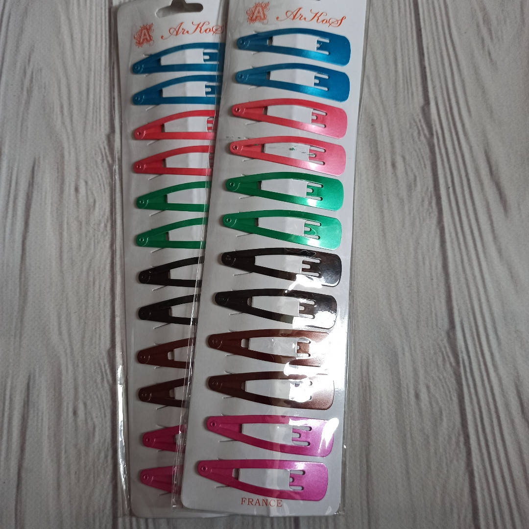 

Хлопушки для волос цветные темные 6 см