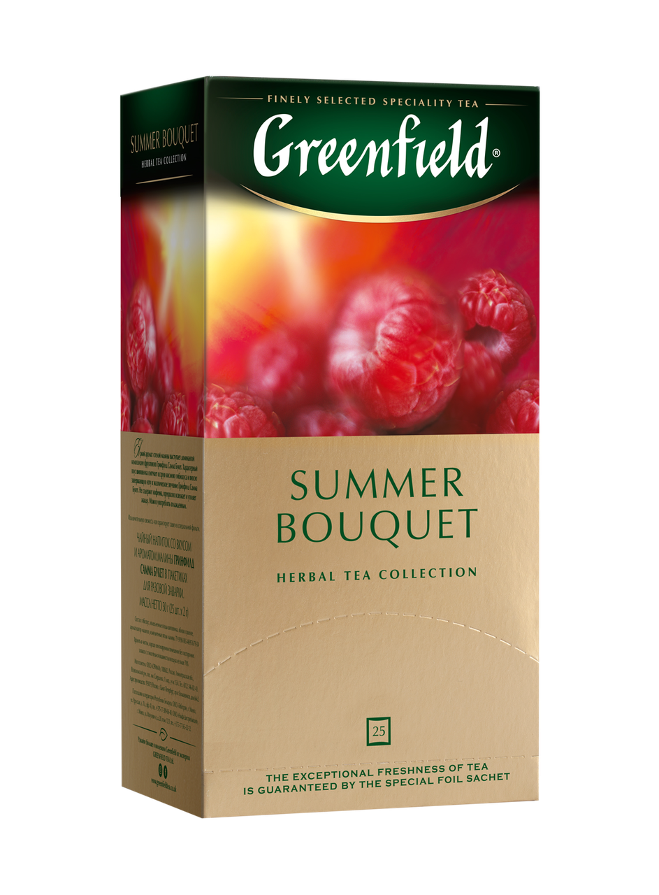 

/Чай травяной 2г*25 пакет Summer Bouquet GREENFIELD