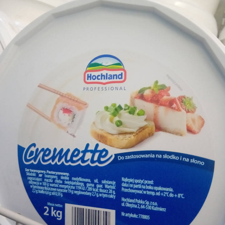

Сир Hochland Professional Cremette 2 кг Польща