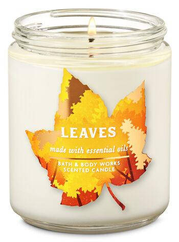 

Ароматизированная свеча Leaves Bath & Body Works, Белый