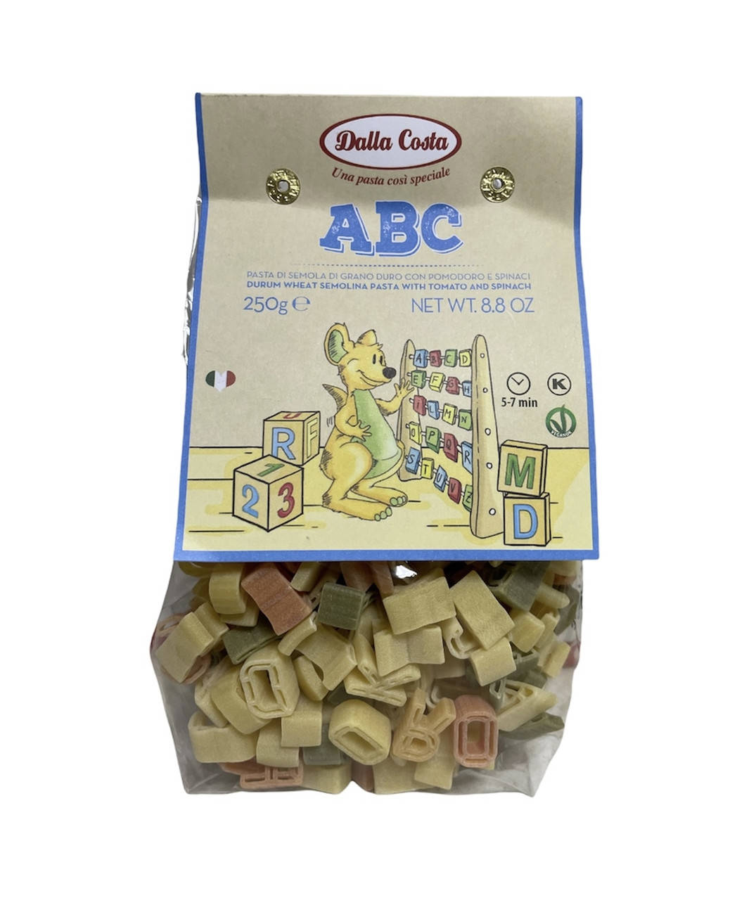 

Паста DALLA COSTA ABC Pasta з томатами і шпинатом , 250 г 8016419036662