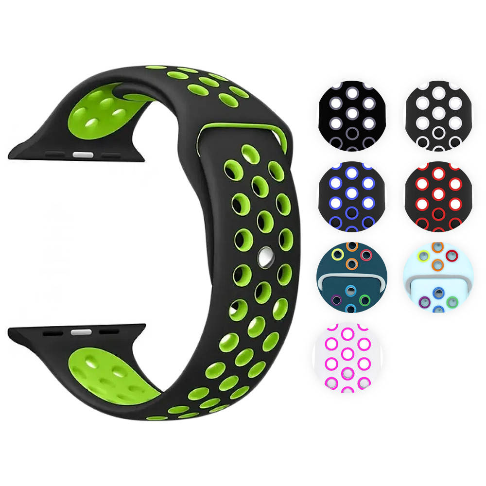 

Силиконовый ремешок Apple Watch 42/44/45mm перфорированный