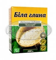

Каосорб (белая глина + шрот зародышей пшеницы) 200г каолин