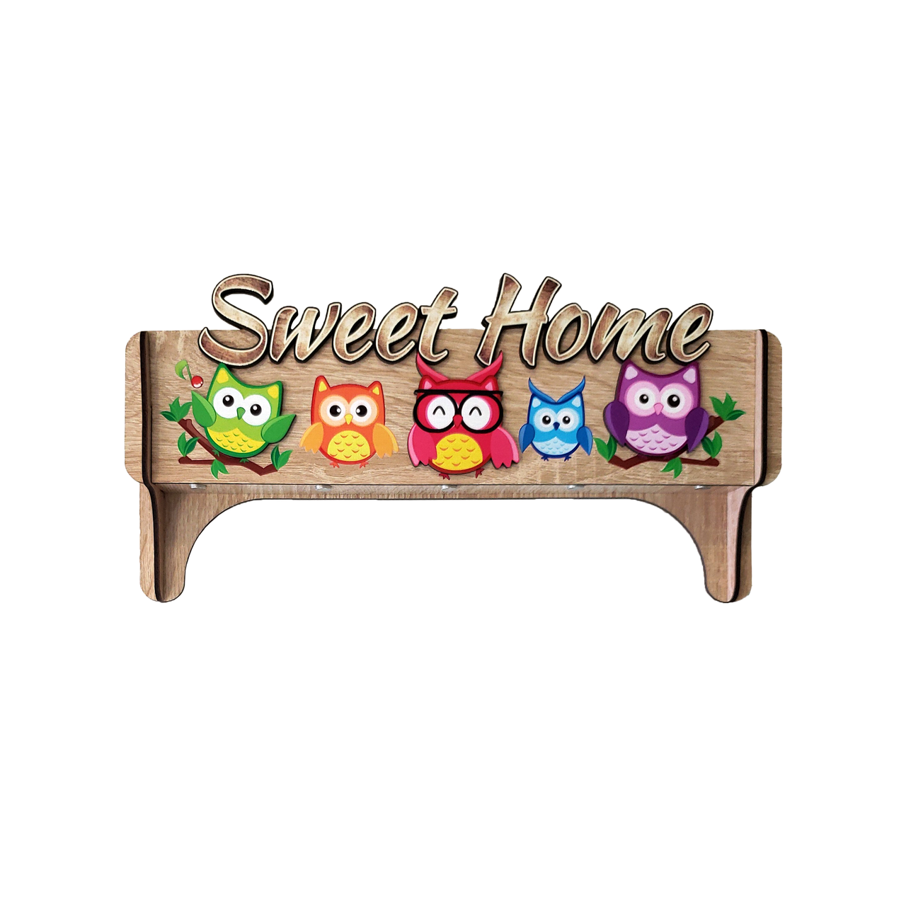 

Ключница настенная, магнитная. "Sweet Home" с совами