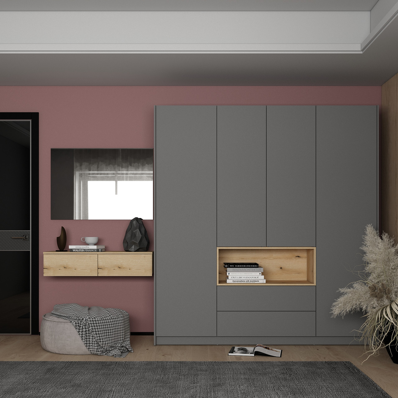 Комплект меблів Doros Левія + дзеркало Дуб Евок 100х32х100 (42005239) 3