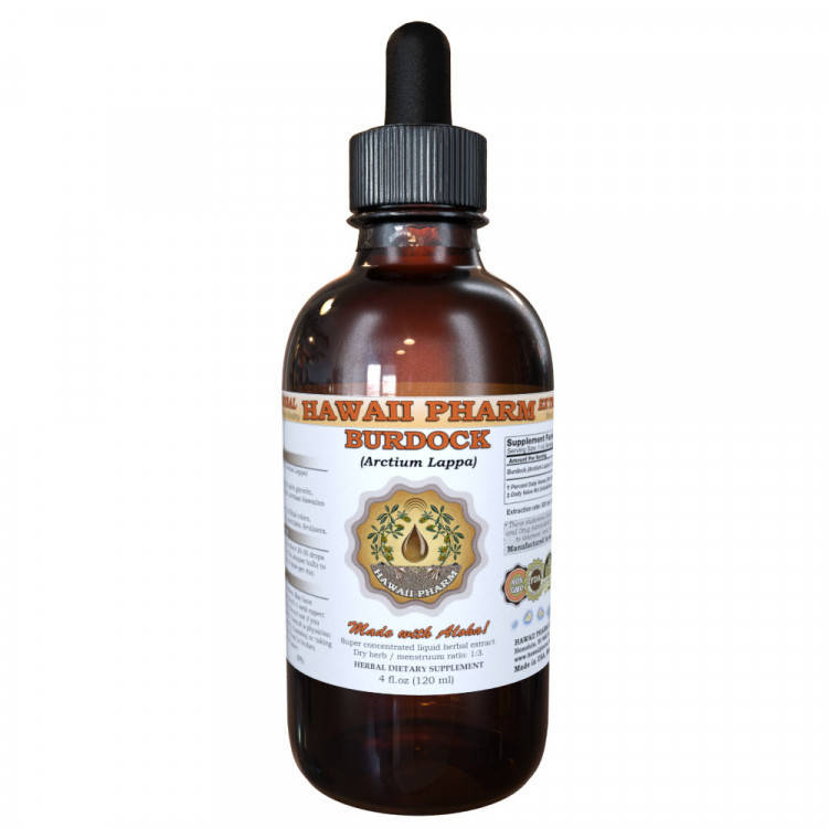 

Hawaii Pharm Burdock Liquid Extract / Экстракт лопуха органик спиртовой 60 мл