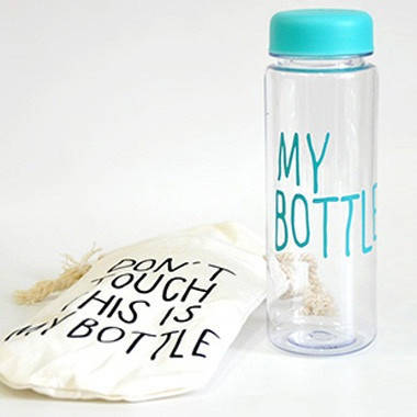 

Бутылочка "My Bottle" с чехлом бирюзового цвета