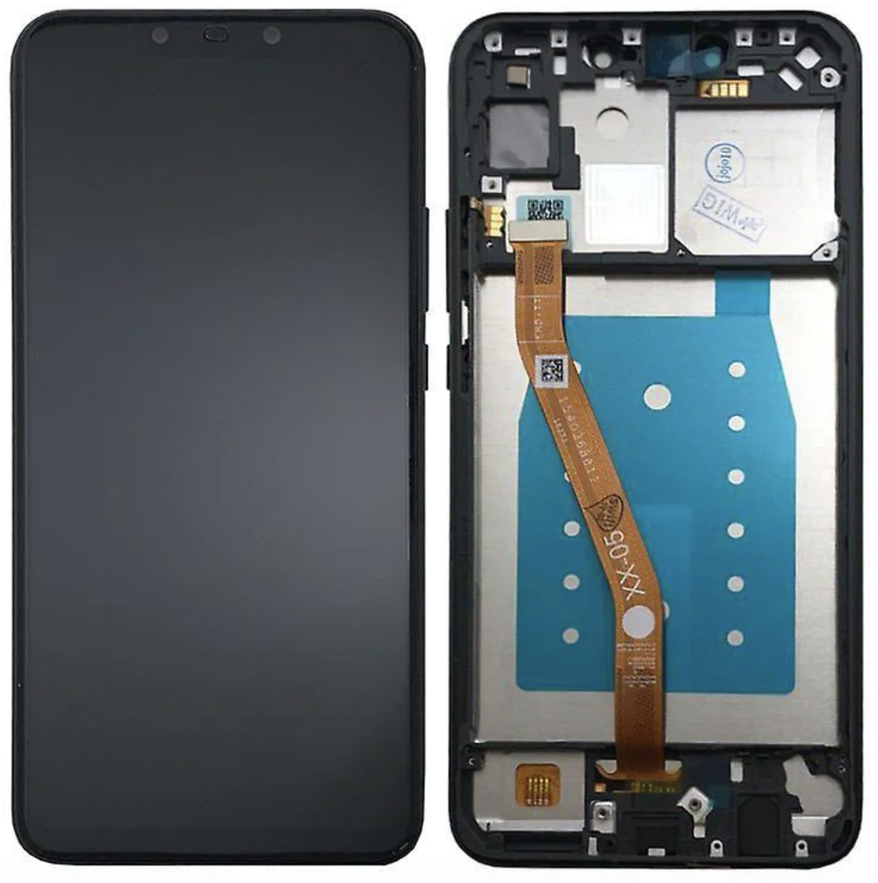 

Дисплей (экран) для Huawei Nova 3 + тачскрин, черный, с передней панелью