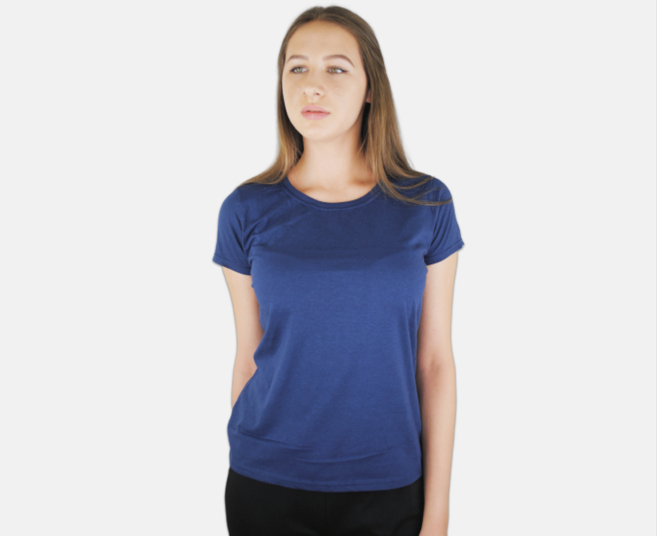 

Женская Футболка Тёмно-синяя Классическая Fruit of the loom 61-372-32 XS, Темно-синий