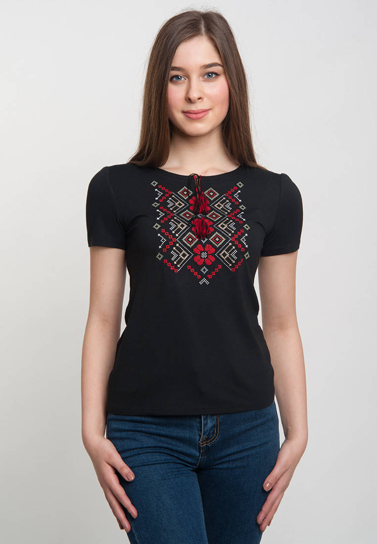 

Футболка-вышиванка женская, арт. 5121 к.р. 46-48, Черный