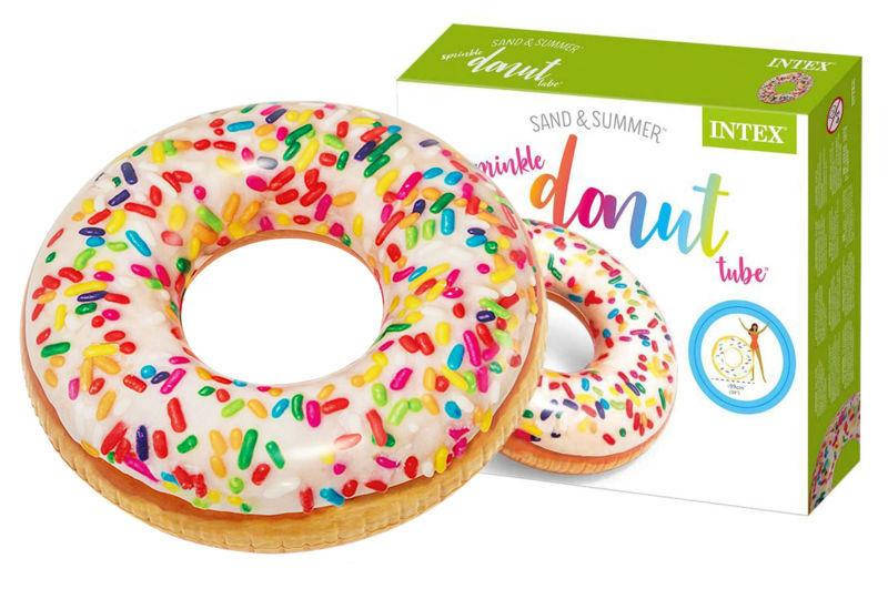 

Надувной большой круг Донат Пончик Intex 56263, DONUT TUBE
